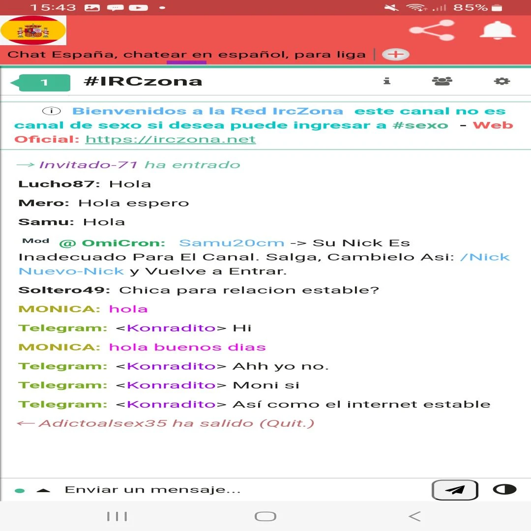 Chat España screenshot