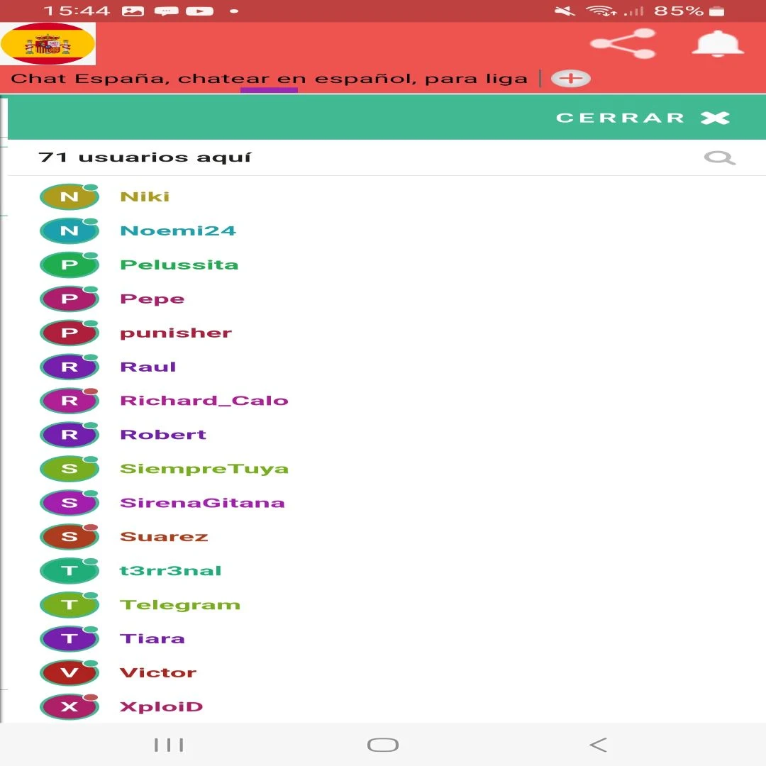 Chat España screenshot
