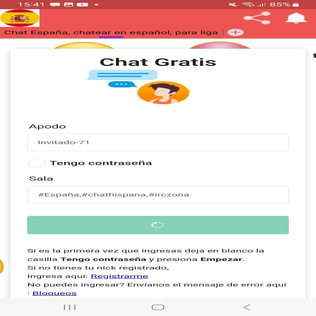Chat España screenshot